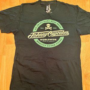 Johnny Cupcakes JC Worldwide cursive logo tee, green, medium
